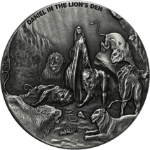 2 Unze Silber Daniel in der Löwengrube (Bibel-Serie: Motiv 1/6) Jahrgang 2016