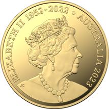 1 Unze Gold Australien Känguru 2023 30. Jubiläum (Auflage: 1.000 | Polierte Platte | Royal Australian Mint)