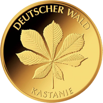 1/8 Unze Gold 20 Euro - Deutscher Wald (Kastanie 2014)