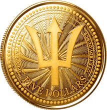 1 Unze Gold Barbados Dreizack 2023 (Auflage: 2.000)