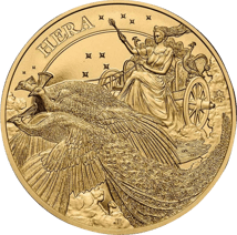 1 Unze Gold Hera und die Pfaue 2022 (Auflage: 500)