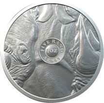 1 Unze Silber Big Five Nashorn 2020 (Auflage: 15.000 | 3. Motiv | im Blister)