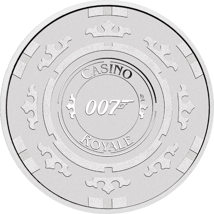 1 Unze Silber Casino Royale Chip James Bond 007 (Auflage: 38.500 | Perth Mint)