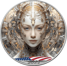 1 Unze Silber Eagle KI - Cyber Woman 2023 (Auflage: 2.500)