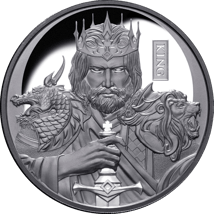1 Unze Silber Schachfiguren König 2023 (Auflage: 999 | Black Proof)
