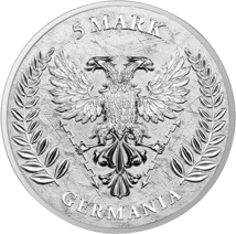 1 Unze Silber Germania 2020 (5 Mark | Auflage: 500 | Blister & Zertifikat | WMF Edition)