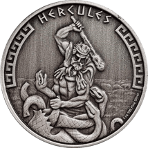 1 Unze Silber Griechische Mythologie Herkules 2023 AF (Auflage: 500 | Antik Finish)