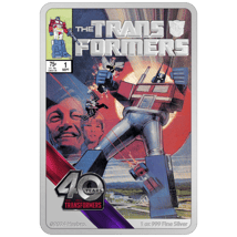 1 Unze Silber Transformers 40. Jubiläum 2024 (Auflage: 1.984 | coloriert | Polierte Platte)