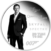 1 Unze Silber James Bond Daniel Craig 2024 PP (Auflage: 5.000 | Polierte Platte)