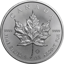 1 Unze Silber Maple Leaf 2021