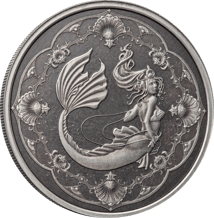 1 Unze Silber Meerjungfrau 2022 AF (Auflage: 5.000 | Antik Finish)