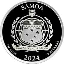 1 Unze Silber Samoa Golden Eagle 2024 (Auflage: 10.000)