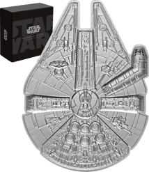 1 Unze Silber Star Wars Millennium Falke 2021 (Auflage: 5.000 | Polierte Platte)