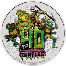 1 Unze Silber Teenage Mutant Ninja Turtles 40 Jahre 2024 (Auflage: 2.500 | coloriert)