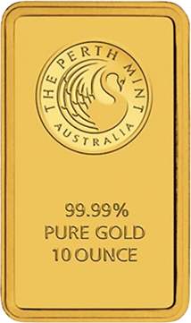 10 Unze Perth Mint Goldbarren Känguru