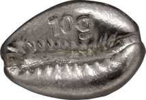 100 x 10g Silber Cowrie Muschel-Barren Bag