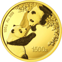 100g Gold China Panda 2023 PP (Auflage: 20.000 | Polierte Platte)