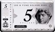100g Silber Banknote Münzbarren Niue 2024 (Auflage: 5.000)