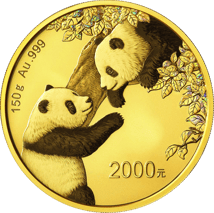 150g Gold China Panda 2023 PP (Auflage: 10.000 | Polierte Platte)