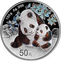 150g Silber China Panda 2024 PP (Polierte Platte | Auflage: 30.000)