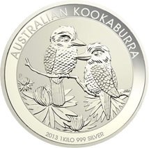 1kg Silber Kookaburra 2013