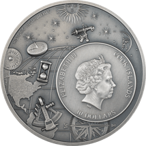2 Unze Silber Historische Instrumente Astrolabe 2023 (Auflage:1.500 | High Relief | Antik Finish)