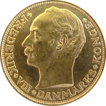 20 Kronen Frederik VIII Dänemark