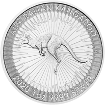 25 x 1 Unze Silber Känguru Nugget 2020