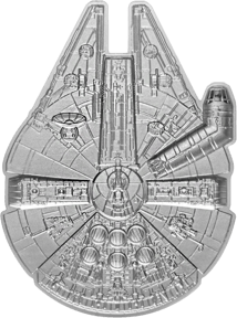 3 Unze Silber Star Wars Millennium Falke 2022 (Auflage: 3.000 | Polierte Platte)