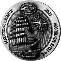 3 Unzen Silber Nautical Sedov 2021 (Auflage: 1.000 | High Relief)
