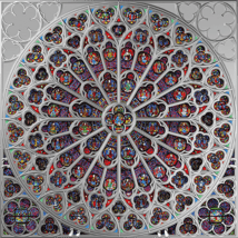 Rosenfenster der Notre Dame 2020 PP (Auflage: 300 | Polierte Platte)