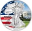 1 Unze Silber American Eagle 2015 (coloriert | White House)