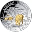 1 Unze Silber Somalia Elefant 2012 (teilvergoldet)