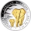 1 Unze Silber Somalia Elefant 2015 (teilvergoldet)
