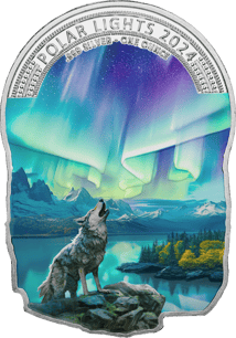 1 Unze Silber Polar Lights 2024 (Auflage: 999 | coloriert)