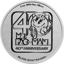 1 Unze Silber 40 Jahre Ms. Pacman 2021 (Auflage: 20.000)