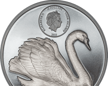 2 Unze Silber Black Swan 2023 (Auflage: 2.500 | High Relief | Black Proof)