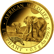 0,5g Gold Somalia Elefant 2026 (Polierte Platte)