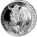 1 Unze Silber African Big Five Nashorn 2026 (Auflage: 1000 | Polierte Platte)