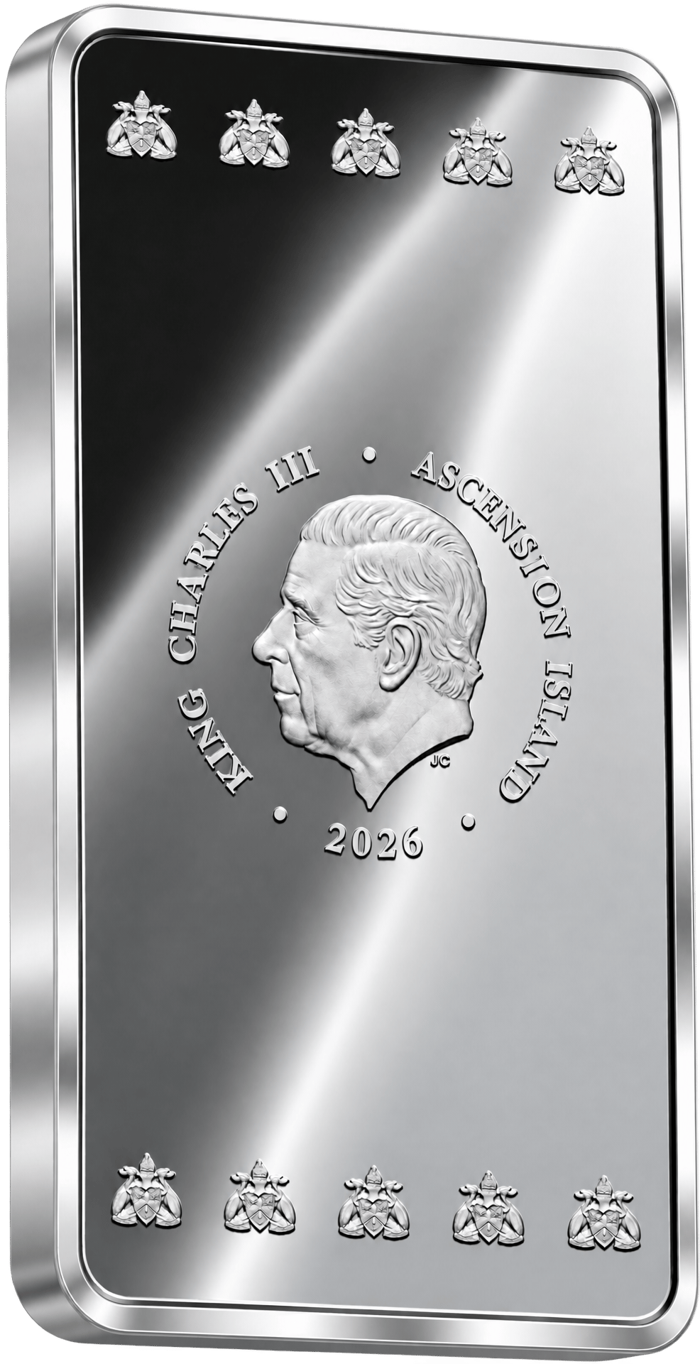 Münzbarren 1 kg · Seite mit König Charles III.
