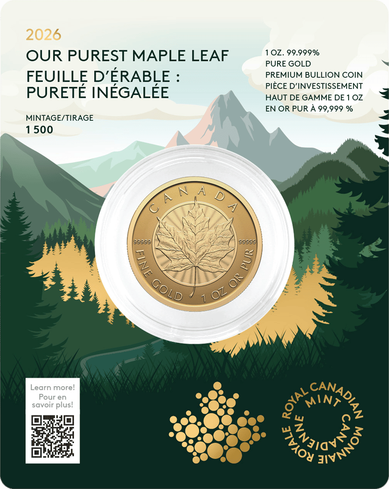 Purest Maple Leaf · Front of the card