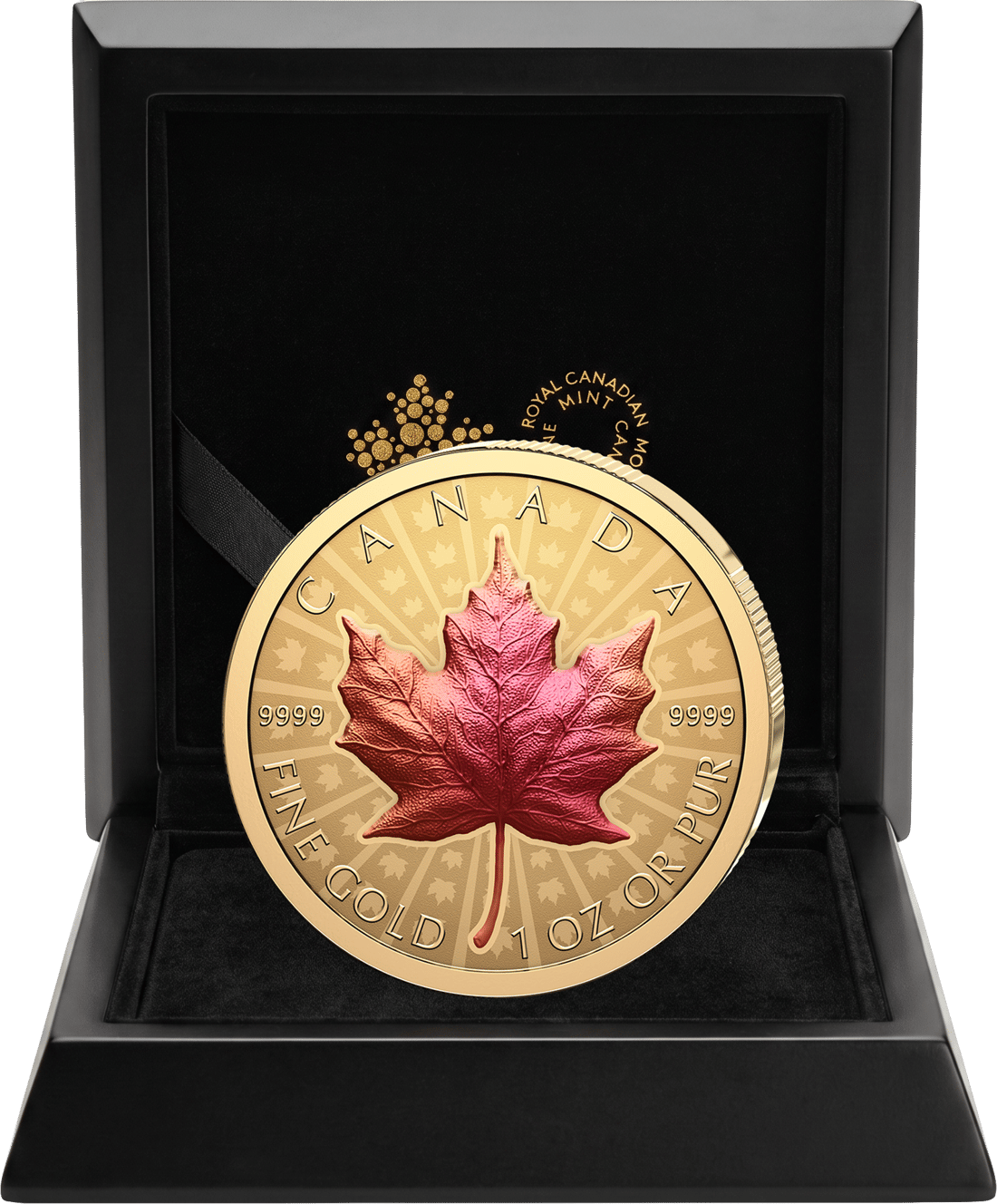 Ultra High Relief in gold · in its case