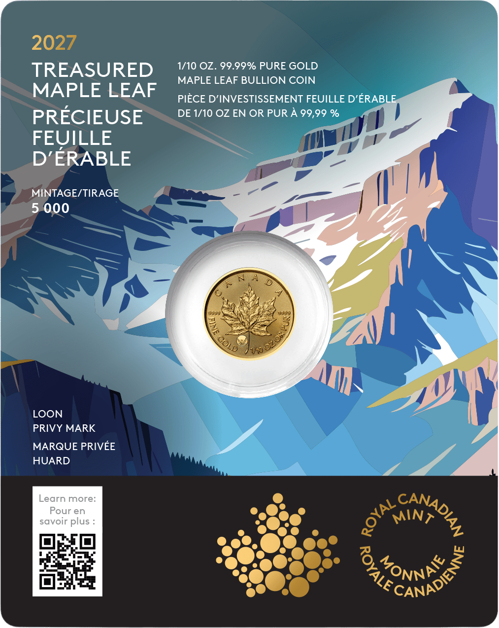 1/10 Unze Gold · Vorderseite der Karte