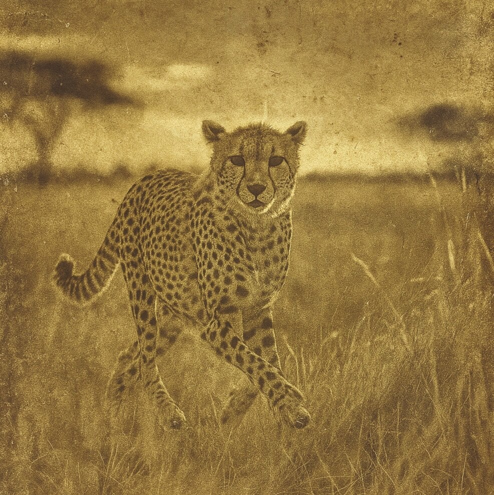 Cheetah in the savanna