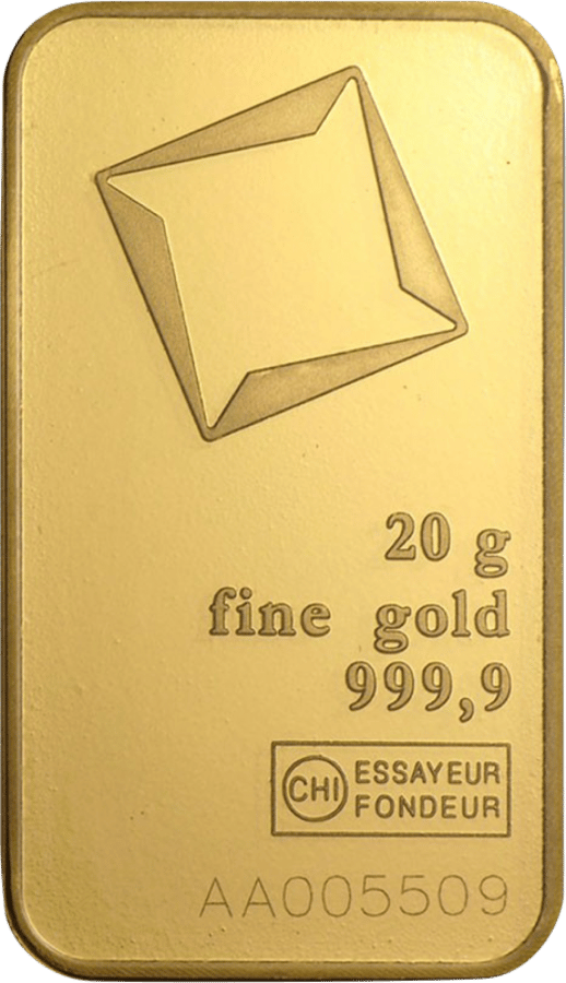 20 g minted bar · Front
