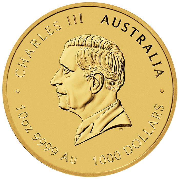 Abbildung der Wertseite: König Charles III. im Profil, Umschrift CHARLES III und AUSTRALIA, unten der Nennwert