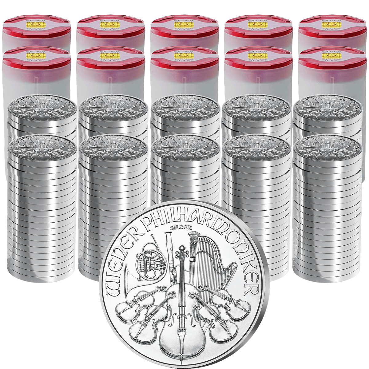 200 × 1 Unze Silber Wiener Philharmoniker 2026
