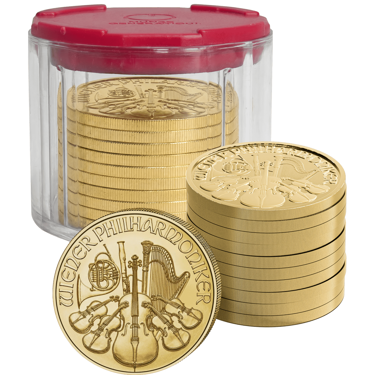 10 × 1/2 ounce Gold Vienna Philharmonic 2026