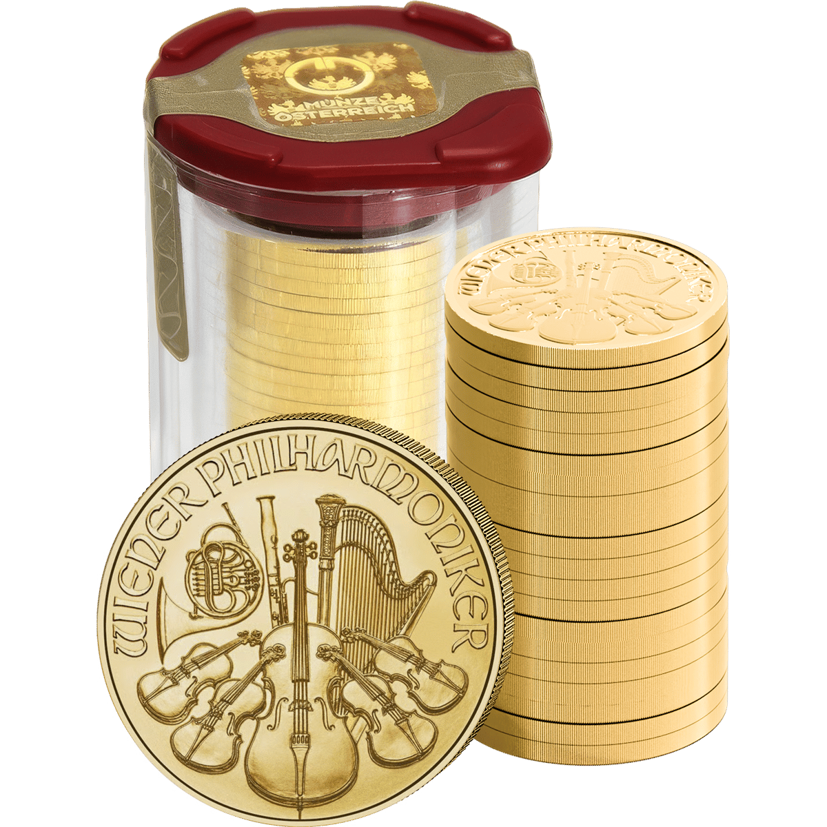 20 × 1/10 Unze Gold Wiener Philharmoniker 2026