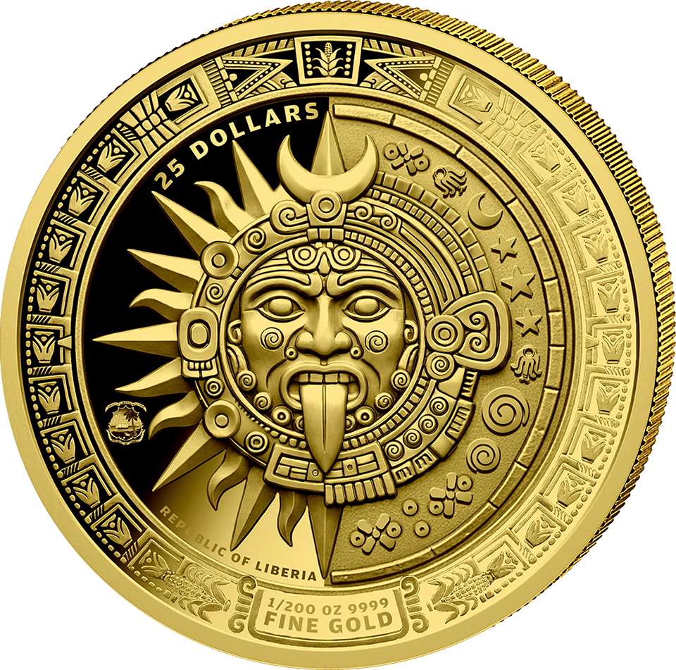 1/200 ounce of gold · Face value side